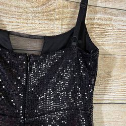 bebe sequin dress black Cowl Sequin Mini Dress main image 0
