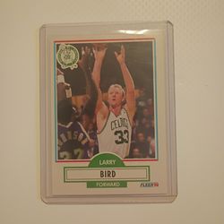 Larry Bird "00" Error #8 Fleer 1990