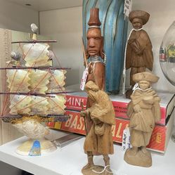 Carved Wood Figures 