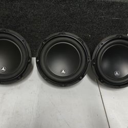 3 - 8" JL Audio W3V3-4 Subwoofers 