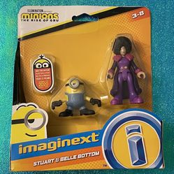 Imaginext Minions The Rise of Gru: Stuart & Belle Bottom Figure Set
