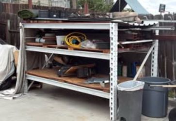RACK STORAGE 102"L × 48"D x 581|2"H