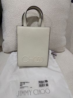 Jimmy Choo Mini Tote – Milk White Leather – Excellent Condition