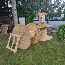 Huge Wooden Spools