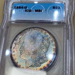 1884-O Morgan Silver Dollar Ms67
