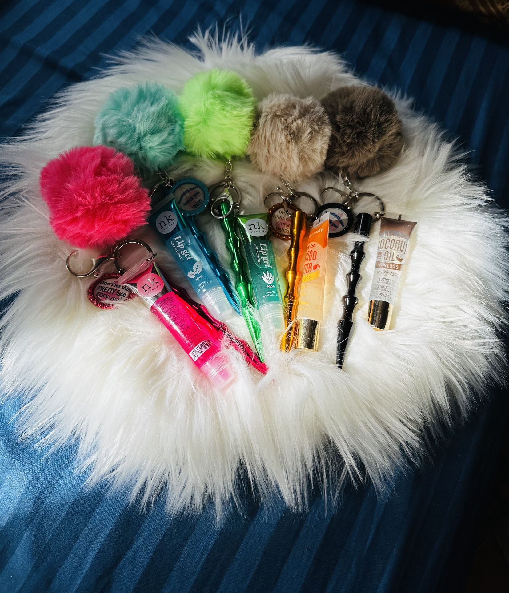 Handmade Keychain Puff Lipgloss
