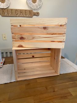Wooden crates