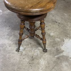 Antique School Desks & Antique Stool