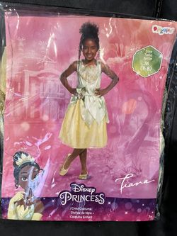 Girls Tiana Dress Costume- Medium 7/8