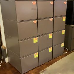 Herman Miller 4-Drawer Filing Cabinet (8 Available, Tan/Brown)
