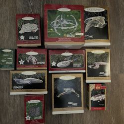Hallmark Star Trek Christmas Ornaments- Lot Of 11
