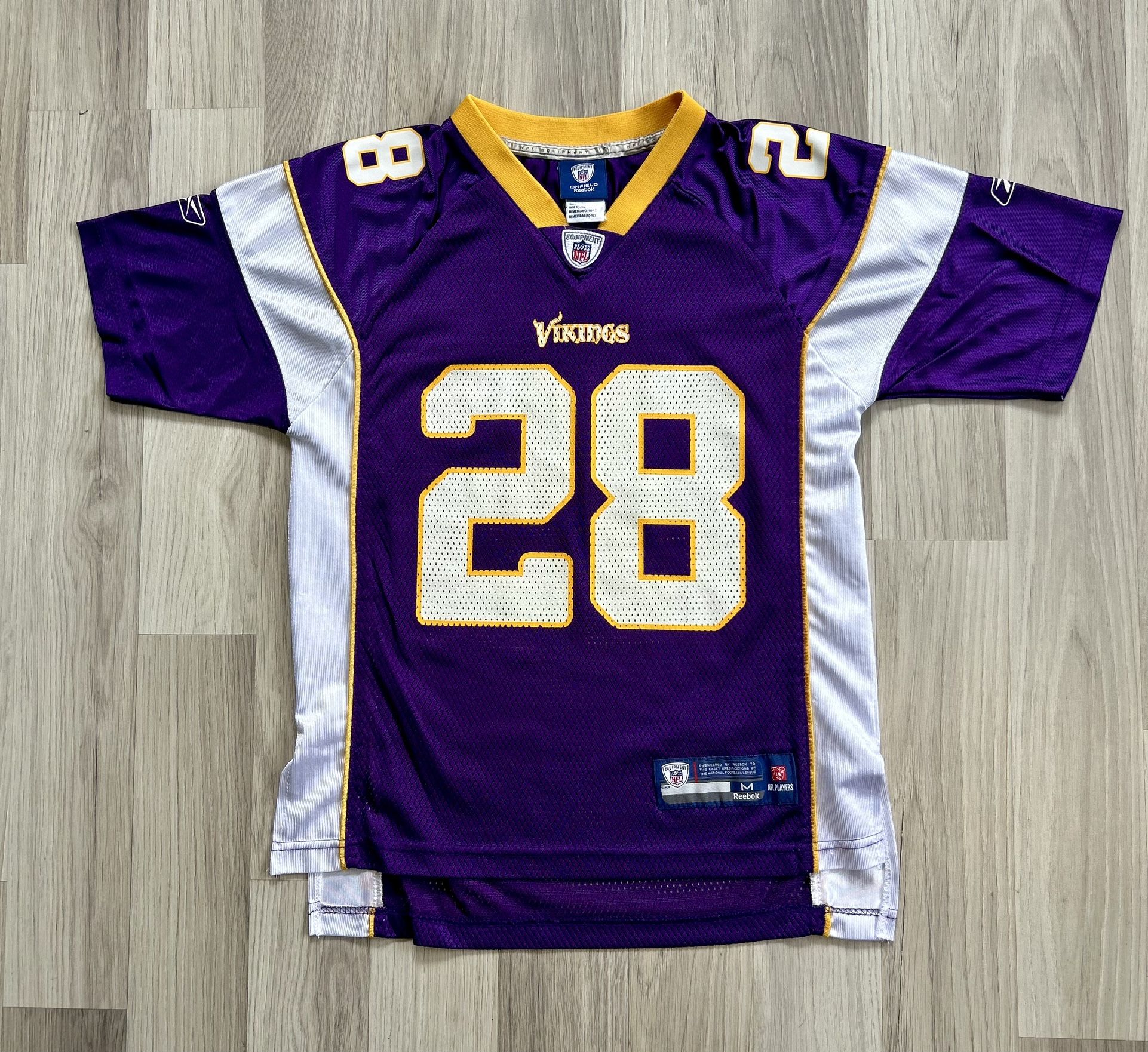 VTG Minnesota Vikings Adrian Peterson NFL Reebok Jersey Youth Medium. Great Condition, See Pics 
