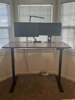 Electric Rectangular Adjustable Standing Desk