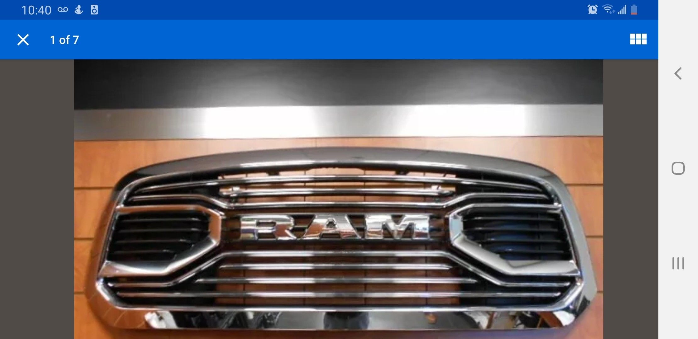 2017 dodge ram1500 Laramie grille