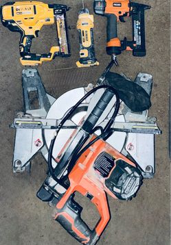 DeWalt/Milwaukee/Ridgid TOOLS and a 10in Dual-Bevel Sliding Miter SAW