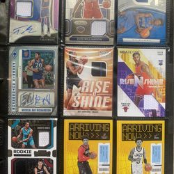 Rookie auto and jersey cards