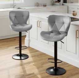 Bar stool chairs set of 2