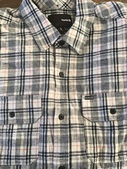 Men Hurley Black/Grey Flannel Large