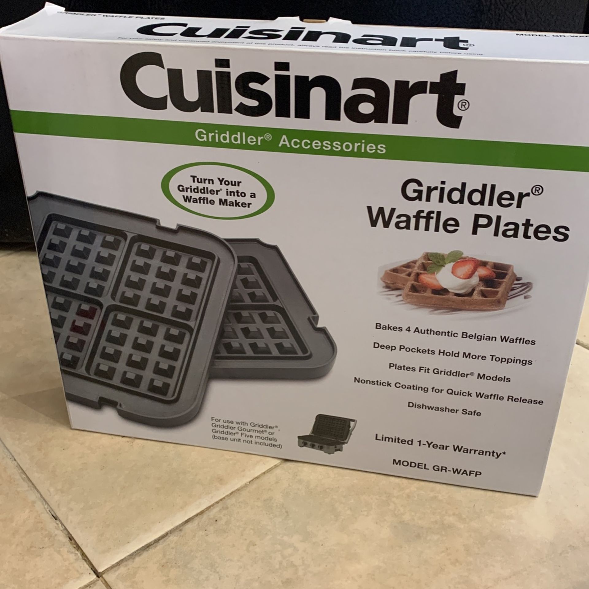 Cuisinart Griddler Five Waffle Plates