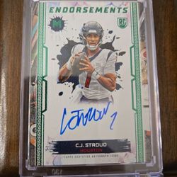 2024 Cj Stroud Topps Motif Rookie Endorsement  Auto Card /8