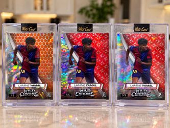 Lamine Yamal Wild Card Wild Chrome Rookie Card Lot