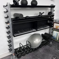 Steel barbel rack for gym 