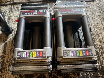 PowerBlock Elite 90 EXP Adjustable Dumbbells stage 1, 5-50 Ib (barely used)