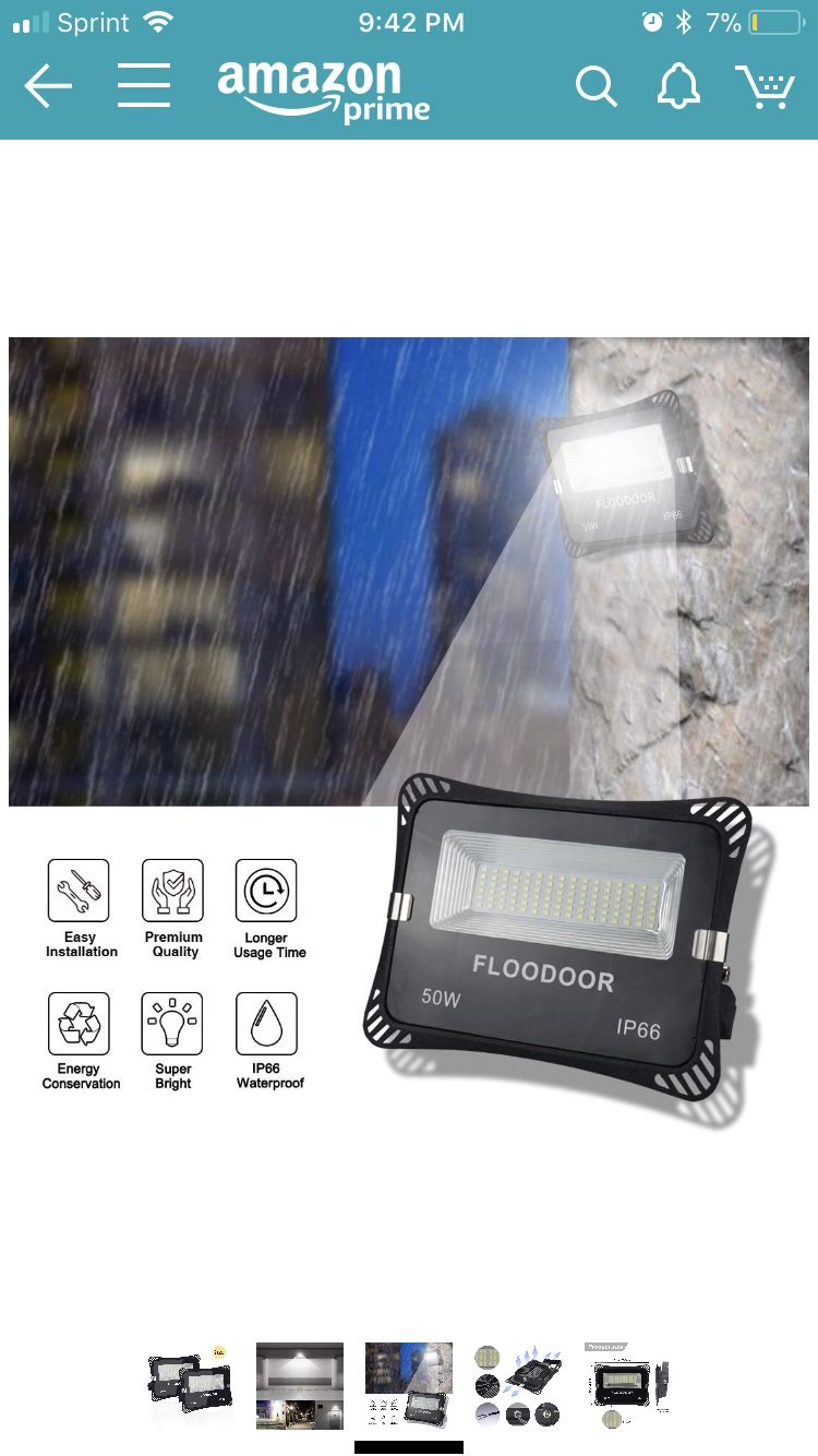 12V Outdoor Flood Light Floodoor 50W Landscape Lighting Daylight White 96 LED IP66 Waterproof Wall Lights for Trees,Front Door,Deck,Garage-2 Pack