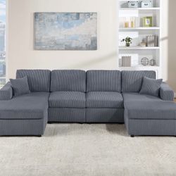 Corduroy Sectional Sofa