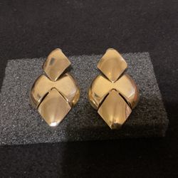 Gold Plated Pierced Earrings 