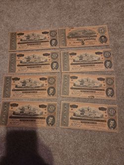 Confederate replica money