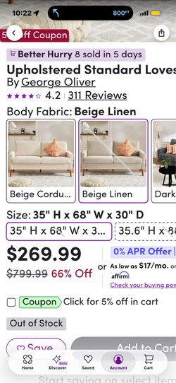 Wayfair sofa