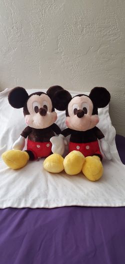 Two Mickey mouse Plush Dolls 