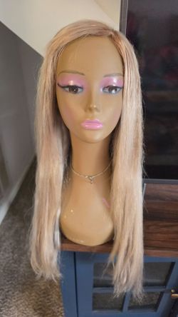 Human hair lace wig  24 inch
