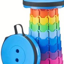 Foldable Telescopic Stool Portable Telescopic Stool For Fishing, Hiking, Outdoor Camping, Bar