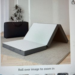 Folding  Twin XL Memory Foam Mattress W Carry Bag