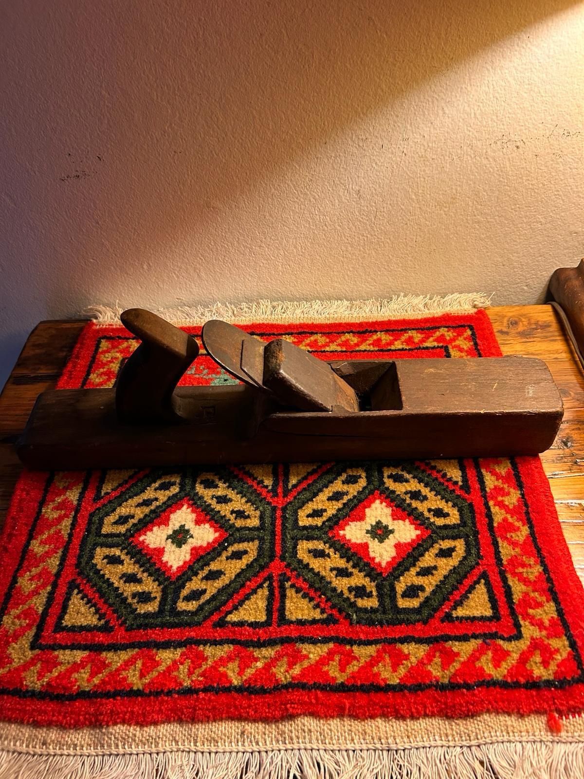 Adorno Antiguo Cepillo Madera