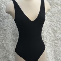 Classic Black One Piece bodysuit size XS New 