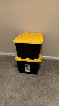 Two - 27 Gallon Storage Totes
