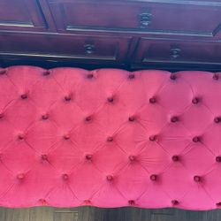 Cushioned Pink Bench