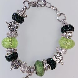 Luck Of The Irish Chunky Charm Bracelet 