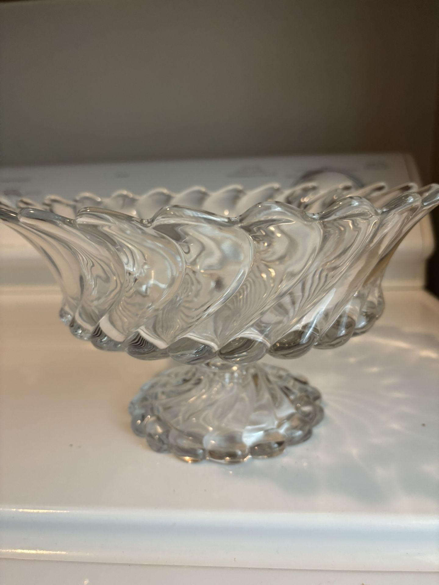 Glass candy dish multipurpose 70 years old