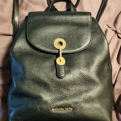 MICHEAL KORS LEATHER BACKPACK Raven