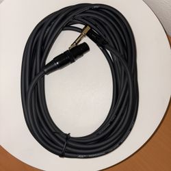 Audio 2000s E20125P1 1/4" TRS Right Angle to XLR Female 25 Ft Cable