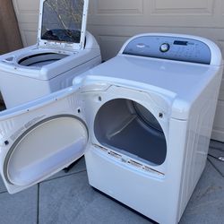 Whirlpool Cabrio washer and gas dryer
