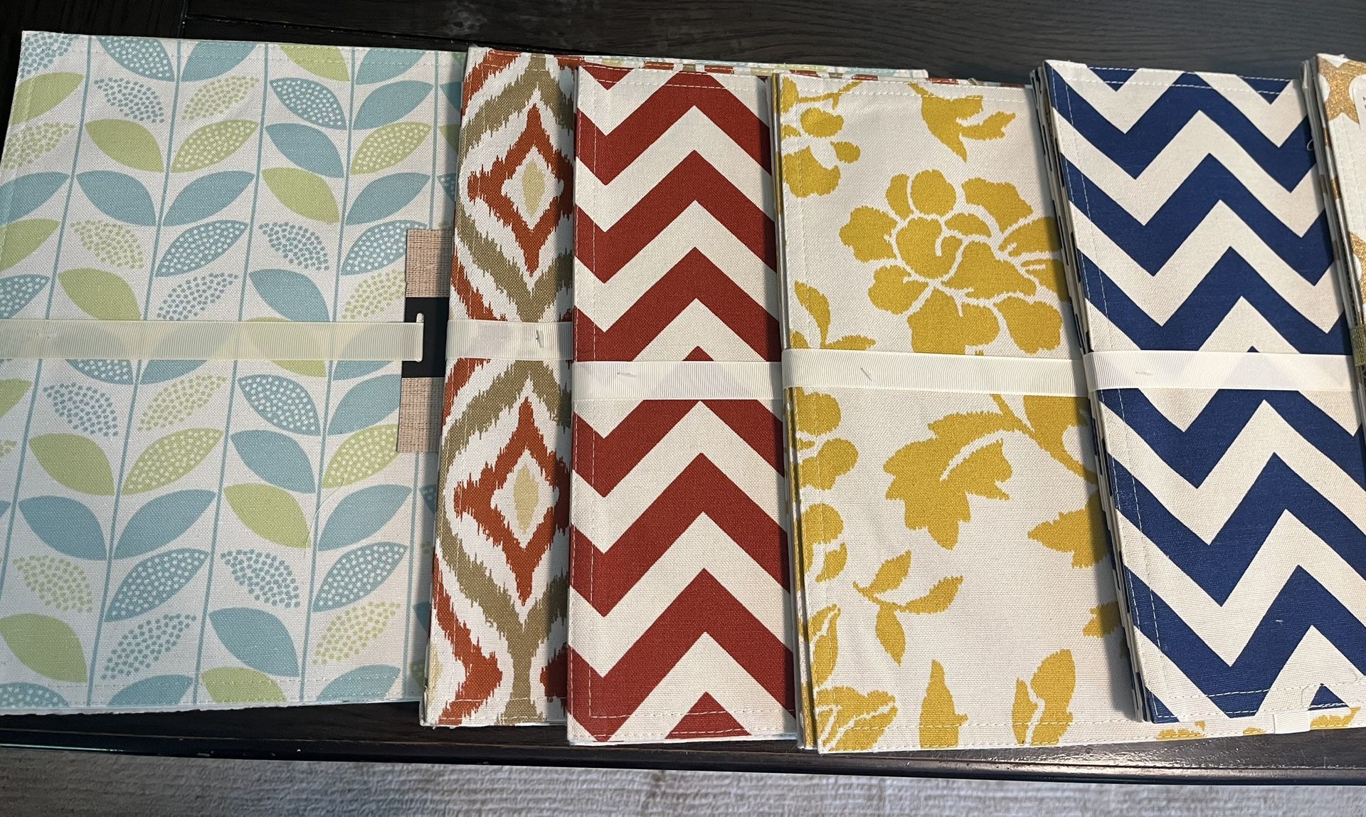 New Placemats Set To 4/6/8 Cotton Washable 