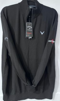 NEW Callaway Merino Wool 1/4 Zip Sweater Thermal Odyssey Series CGGF80M1 XL