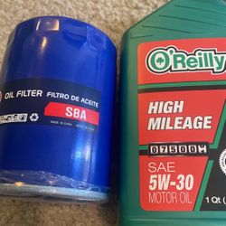 Car Items Oil Change high mileage