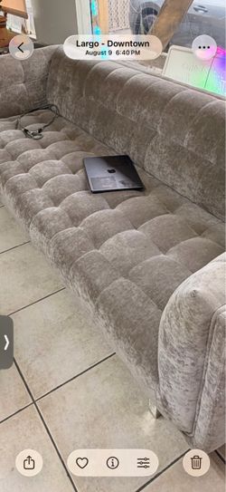 Modern $900 sofa for $160, Labor Day Moving Sale