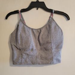 BEBE Grey Comfort Bra Top New